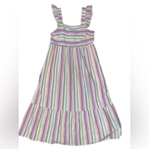 Universal Treads striped tiered midi Sundress size Small